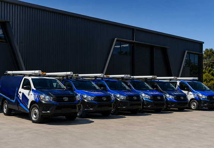 Fleet of Annangrove Blocked Drains plumbing vans