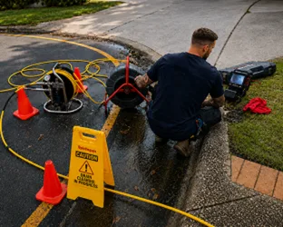 On-site drain inspection at a Annangrove property
